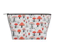 Bolsa de viaje con cremallera con estampado de setas de dibujos animados, organizador diario, bolsa de cosméticos de viaje, 5.9 x 2.8 x 4.7 pulgadas, hongos de dibujos animados, talla única, Hongos de