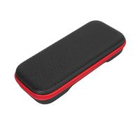 Bolsa de viaje con cremallera, portátil, fácil de limpiar, de EVA para consola de videojuegos (cremallera roja)