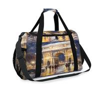 Bolsa de viaje con diseño de Arco de Triunfo de Francia para niñas, niños, mujeres y hombres, bolsa de fin de semana, bolsa de hombro para viajes, deportes, gimnasio