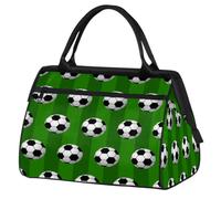 Bolsa de viaje con diseño de balón de fútbol para mujeres y hombres, 24 L, bolsa de fin de semana de fútbol, bolsa deportiva para gimnasio, viajes, fin de semana, color, 24 L, Organizador de bolsas