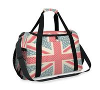 Bolsa de viaje con diseño de bandera del Reino Unido para niñas, niños, mujeres, hombres, bandera de fin de semana, bolsa de noche, bolsa de hombro para viajes, deportes, gimnasio