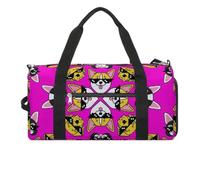 Bolsa de viaje con diseño de bulldog francés, labrador corgi con gafas de sol, divertida bolsa de gimnasio con compartimento para zapatos, bolsa de viaje para fin de semana, bolsa de yoga