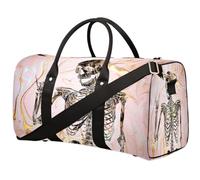 Bolsa de viaje con diseño de calavera del Día de los Muertos para mujeres, hombres, niñas y niños, bolsas de noche de 22.7 L, bolsa de equipaje de cabina para deportes, gimnasio, yoga, color, 22.7 L,