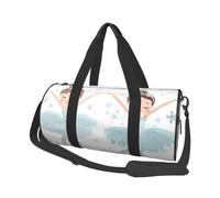 Bolsa de viaje con diseño de copo de nieve de bailarina, bolsa de gimnasio para hombres y mujeres, bolsa deportiva para viajes de fin de semana, trabajo, camping