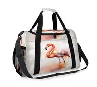 Bolsa de viaje con diseño de flamencos de acuarela para niñas, niños, mujeres y hombres, bolsa de fin de semana, bolsa de hombro para viajes, deportes, gimnasio