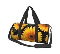 Bolsa de viaje con diseño de girasoles y acuarelas, bolsa de gimnasio con flores amarillas para hombres y mujeres, bolsa deportiva para viajes de fin de semana, trabajo, camping