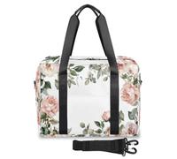 Bolsa de viaje con diseño de hojas de eucalipto floral para mujeres, hombres, niñas y niños, bolsa de fin de semana, bolsa de viaje de 32 L, bolsa grande para viajes, deportes, gimnasio, color, Big,