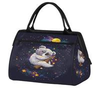 Bolsa de viaje con diseño de koala de dibujos animados para mujeres, hombres, niños y niñas, bolsa de fin de semana, bolsa de viaje de 24 L, bolsa de cabina para deportes, gimnasio, yoga, color, Big,