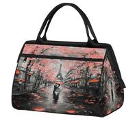 Bolsa de viaje con diseño de la Torre Eiffel para mujeres, hombres, niños y niñas, bolsa de fin de semana, bolsa de viaje de 24 L para deportes, gimnasio, yoga, color, Big, Organizador de bolsas