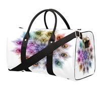 Bolsa de viaje con diseño de mandala de plumas de pavo real para mujeres, hombres, niñas y niños, bolsas de fin de semana de 22,7 L, bolsa de equipaje de cabina para deportes, gimnasio, yoga, color,