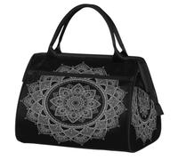Bolsa de viaje con diseño de mandala para mujeres y hombres, 24 L, bolsa de fin de semana con mandala, bolsa deportiva para gimnasio, viajes, fin de semana, color, 24 L, Organizador de bolsas