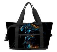 Bolsa de viaje con diseño de margaritas y corazones de amor, bolsa de fin de semana expandible, bolsa de noche, impermeable, para deporte, gimnasio, hospital, Multicolor 2, Talla única, Bolsa de viaje