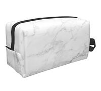 Bolsa de viaje con diseño de mariposas, bolsa de aseo grande, bolsa de cosméticos, estuche de lápices, organizador multifunción, bolsa de almacenamiento, mármol