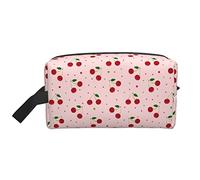 Bolsa de viaje con diseño de mariposas, bolsa grande para artículos de tocador, bolsa de cosméticos, estuche de lápices, organizador multifunción, bolsa de almacenamiento-Cherry 11
