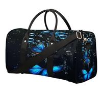 Bolsa de viaje con diseño de mariposas y burbujas para mujeres, hombres, niñas, niños, fin de semana, bolsa de equipaje de 22,7 L, bolsa de equipaje para deportes, gimnasio, yoga, color, 22.7L,