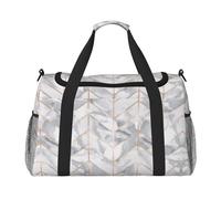 Bolsa de viaje con diseño de mármol dorado rosa, grande, plegable, impermeable, para la noche, playa, natación, piscina, deportes, gimnasio