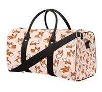 Bolsa de viaje con diseño de perro Corgis de dibujos animados para mujeres, hombres, niños, niñas, niños, perros de animales de 22.7 L, bolsa de fin de semana, bolsa de hombro para deportes, gimnasio,