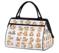 Bolsa de viaje con diseño de perros lindos para mujeres, hombres, niños y niñas, bolsa de fin de semana, bolsa de viaje de 24 L para deportes, gimnasio, yoga, color, Big, Organizador de bolsas
