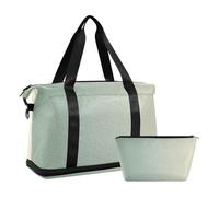 Bolsa de viaje con diseño degradado verde para la noche, bolsa de transporte para fin de semana con correa ajustable para viajes, plegable, Verde (Green Gradient), 1 size