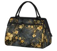 Bolsa de viaje con diseño floral de flores para mujeres, hombres, niños y niñas, bolsa de fin de semana, bolsa de viaje de 24 L, bolsa de cabina para deportes, gimnasio, yoga, color, Big, Organizador