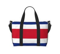 Bolsa de viaje con estampado de bandera de Costa Rica, bolsa de equipaje de mano, bolsa de gimnasio, bolsa de fin de semana, Negro -, Talla única