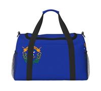 Bolsa de viaje con estampado de bandera del estado de Nevada, bolsa de fin de semana, bolsa de entrenamiento, bolsa de yoga, bolsa de lona para artículos personales para Audlts, Black, Talla única