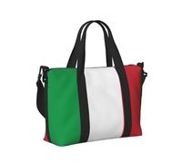 Bolsa de viaje con estampado de bandera italiana, bolsa de mano para el hombro, bolsa de noche para yoga, gimnasio, viajes