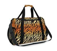 Bolsa de viaje con estampado de leopardo y tigre para niñas, niños, mujeres, hombres, animales, leopardo, fin de semana, bolsa de noche, bolsa de hombro para viajes, deportes, gimnasio