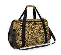 Bolsa de viaje con estampado de leopardo y tigre para niñas, niños, mujeres y hombres, bolsa de fin de semana, bolsa de hombro para viajes, deportes, gimnasio