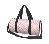 Bolsa de viaje con estampado de lunares rosados, bolsas de gimnasio deportivas para mujeres y hombres, bolsas de viaje para llevar en fin de semana durante la noche