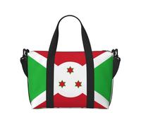 Bolsa de viaje con la bandera de Burundi, ligera, para hombres y mujeres, bolsa de viaje impermeable para viajes de fin de semana al gimnasio