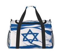 Bolsa de viaje con la bandera de Israel, bolsas de fin de semana para hombres y mujeres, adecuada para viajes y actividades al aire libre