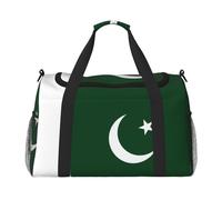 Bolsa de viaje con la bandera de Pakistán, bolsas de fin de semana para hombres y mujeres, adecuada para viajes y actividades al aire libre