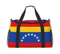 Bolsa de viaje con la bandera de Venezuela, bolsas de fin de semana para hombres y mujeres, adecuada para viajes y actividades al aire libre