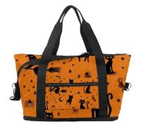 Bolsa de viaje con lazos, margaritas y corazones, bolsa expansible para fin de semana, bolsa de noche, impermeable, para deporte, gimnasio, hospital, Multicolor 11, Talla única, Bolsa de viaje