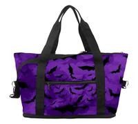 Bolsa de viaje con lazos, margaritas y corazones, bolsa expansible para fin de semana, bolsa de noche, impermeable, para deporte, gimnasio, hospital, Multicolor 5, Talla única, Bolsa de viaje
