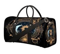 Bolsa de viaje con logotipos místicos tribales étnicos para mujeres, hombres, niñas, niños, bolsas de fin de semana de 22.7 L para equipaje de cabina para deportes, gimnasio, yoga, color, 22.7 L,