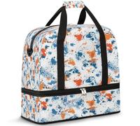 Bolsa de viaje con mando de videojuegos para mujeres y hombres, bolsa de viaje para fin de semana, plegable, húmeda, separada, 47 L, bolsa de mano para deportes, gimnasio, yoga, color, 47 L,