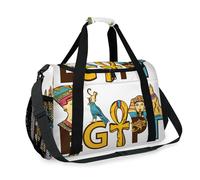 Bolsa de viaje con patrón de Egipto antiguo para niñas, niños, mujeres y hombres, bolsa de fin de semana, bolsa de hombro para viajes, deportes, gimnasio