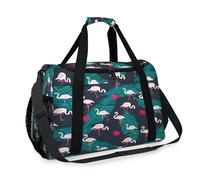 Bolsa de viaje con patrón de flamenco tropical para niñas, niños, mujeres y hombres, bolsa de fin de semana de flamencos, bolsa de hombro para viajes, deportes, gimnasio