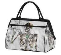 Bolsa de viaje con patrón de mármol para mujeres, hombres, niños y niñas, diseño de mármol, día de los muertos, bolsas de noche de 24 L, bolsa de cabina para deportes, gimnasio, yoga, color, 24 L,