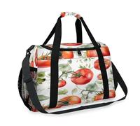 Bolsa de viaje con patrón de tomate para niñas, niños, mujeres y hombres, bolsa de fin de semana, bolsa de hombro para viajes, deportes, gimnasio