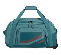 American Tourister City Racer - Maleta 55cm/50L - Ruedas, Compartimento Zapatos, múltiples Espacios - Impermeable, Funda Inteligente, Robusta - Azul (Gasolina)