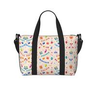 Bolsa de viaje con texto en inglés "Happy Birthday to You" impresa para fin de semana para adultos, adecuada para viajes, camping, picnics
