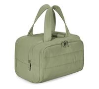 Bolsa de viaje cosmética 4 en 1 Puffy Multi-Functional Toiletry Bag for Women,Large Capacity Wide-Open Travel Cosmetic Bag,for Womentraveling, Essentials Toiletries, Army Green