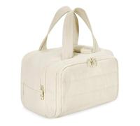 Bolsa de viaje cosmética 4 en 1 Puffy Multi-Functional Toiletry Bag for Women,Large Capacity Wide-Open Travel Cosmetic Bag,for Womentraveling, Essentials Toiletries, beige
