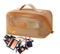 Bolsa de viaje cosmética - con asa organizador de malla portátil - Neceser cosmético | Para mujeres, necesidades diarias en viajes y vacaciones, cosméticos, artículos de tocador, cuidado de la piel