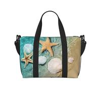 Bolsa de viaje cruzada con estampado de estrella de mar para adultos, ideal para viajes, camping, picnics