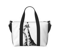 Bolsa de viaje cruzada de mano con jirafa africana, bolsa de hombro único, bolsa de deporte y fitness, bolsa de equipaje de viaje