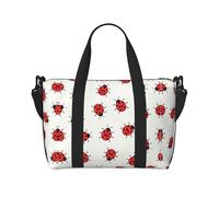 Bolsa de viaje cruzada de mano con patrón infinito de manchas, bolso de un solo hombro, bolsa de deporte y fitness, bolsa de noche de fin de semana, negro, talla única, Negro, One size
